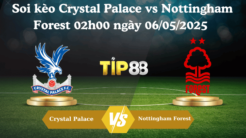 TIP88 Nhận định soi kèo Crystal Palace vs Nottingham Forest 02h00 ngày 06/05/2025 - Ngoại hạng Anh