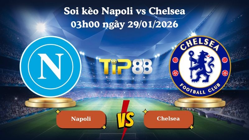 TIP88 Nhận định soi kèo Napoli vs Chelsea 03h00 ngày 29/01/2026 - Champions League