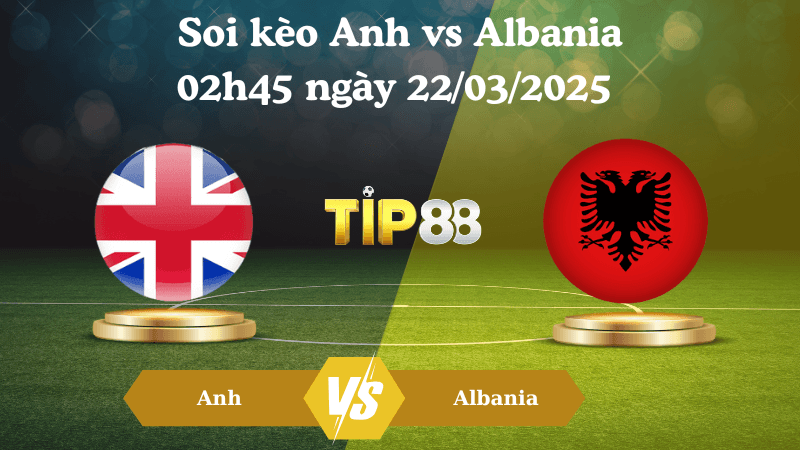 TIP88 Nhận định soi kèo Anh vs Albania 02h45 ngày 22/03/2025 - Vòng loại World Cup 2026