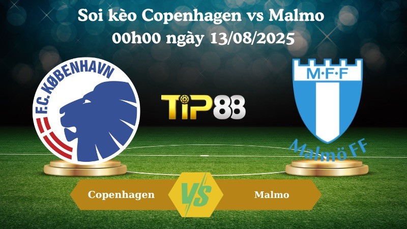 TIP88 Nhận định soi kèo Copenhagen vs Malmo 00h00 ngày 13/08/2025 - Vòng loại Champions League