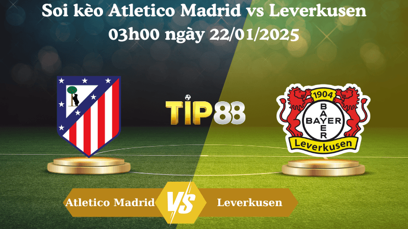 TIP88 Nhận định soi kèo Atletico Madrid vs Leverkusen 03h00 ngày 22/01/2025 - Champions League