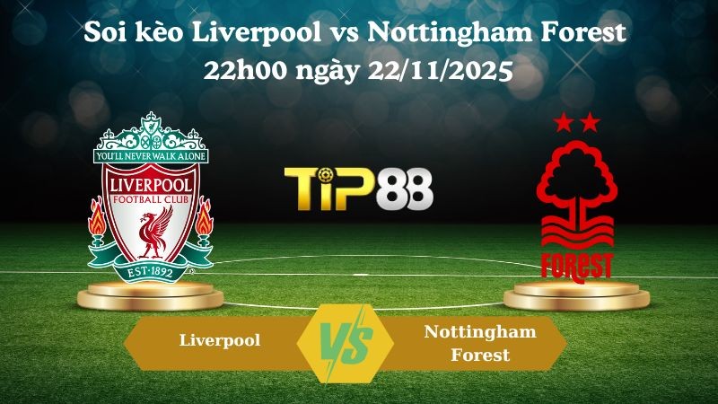 TIP88 Nhận định soi kèo Liverpool vs Nottingham Forest 22h00 ngày 22/11/2025 – Ngoại hạng Anh