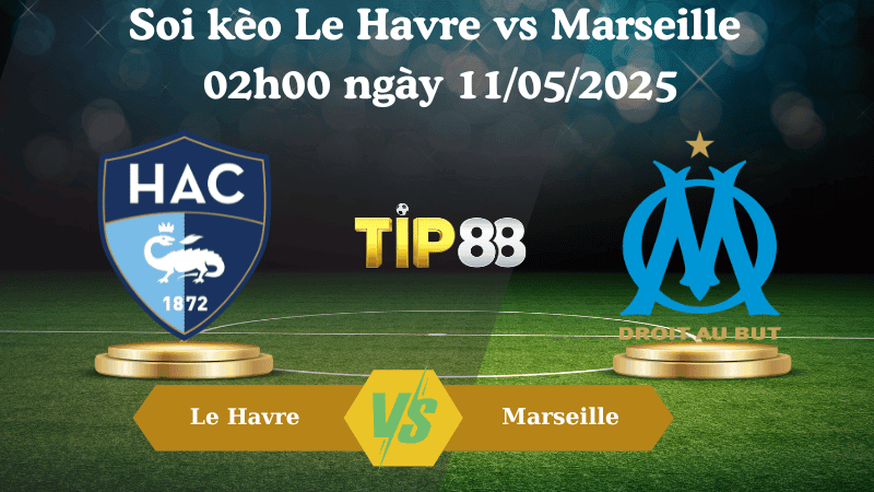 TIP88 Nhận định soi kèo Le Havre vs Marseille 02h00 ngày 11/05/2025 - Ligue 1