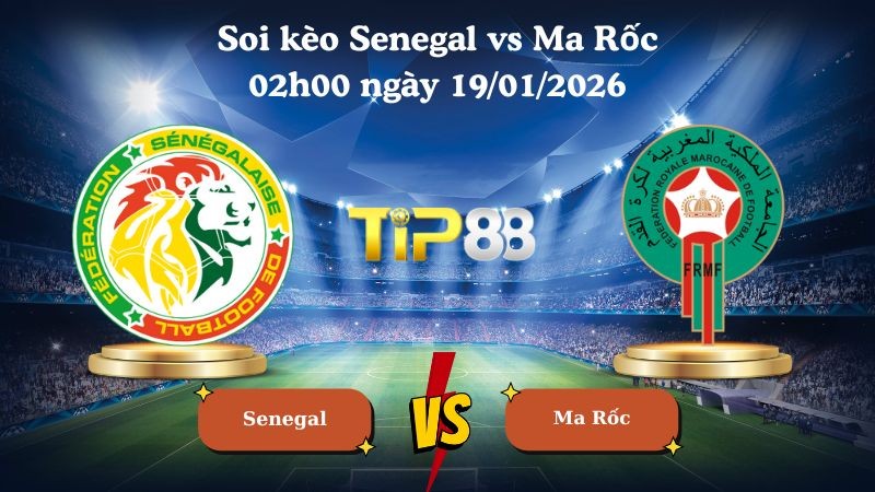 TIP88 Nhận định soi kèo Senegal vs Ma Rốc 02h00 ngày 19/01/2026 - Cúp bóng đá Châu Phi